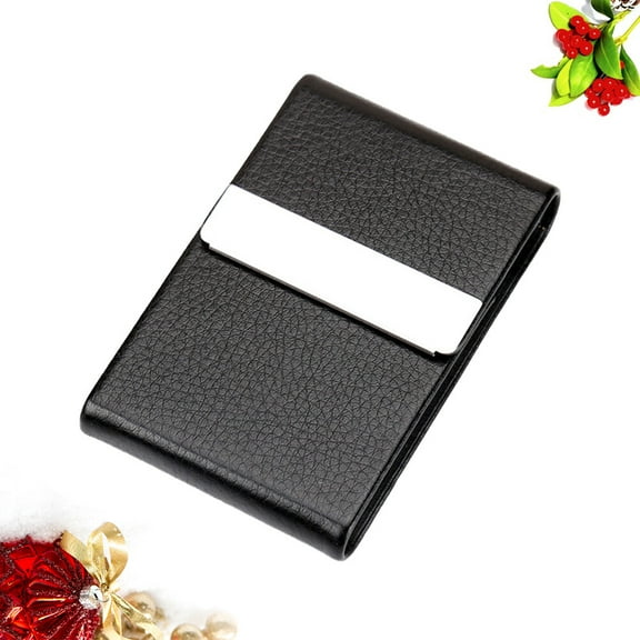 FUEENIRVA Protect Identification Cards Card Holder Stainless Steel 1Set