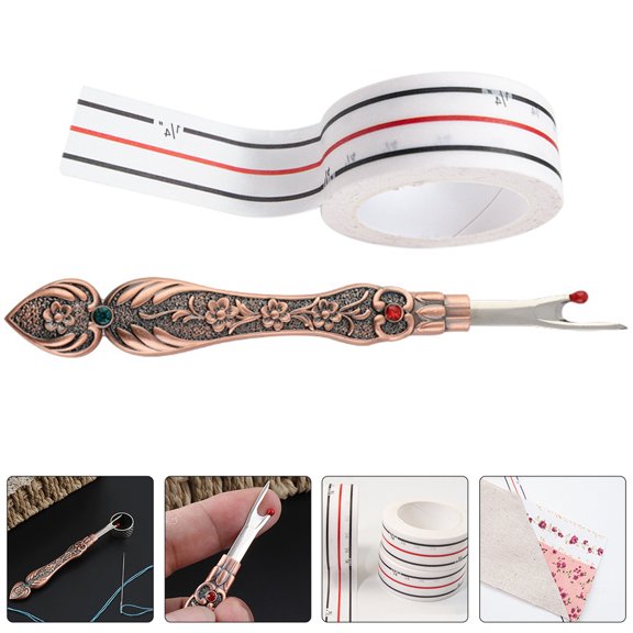 FUEENIRVA Zinc Alloy Sewing Seam Ripper, Assorted Colors, Comfortable Grip, Efficient Crafting, 1Set