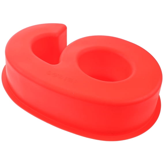 FUEENIRVA Red Silicone Number Cake Mold for Baking Cookies, Chocolate, Pastries - Non-Stick, Flexible Household Bakeware