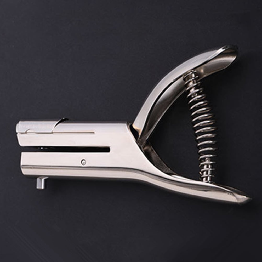 FUEENIRVA Single Hole Puncher for ID Cards and Badges, Portable Metal Slot Punch Tool, 1 Piece and Easy to Use