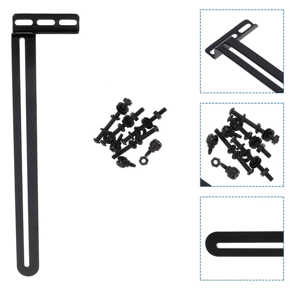 FUEENIRVA 1Set Metal Air Cooler Bracket for Video Card and Motherboard in Black 7.9In