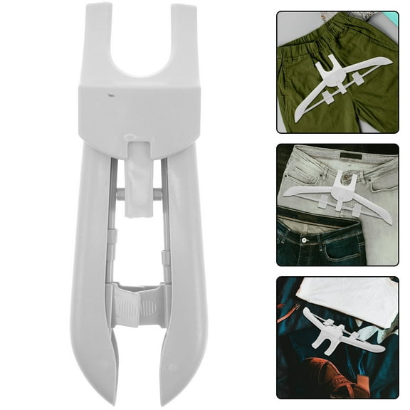 FUEENIRVA 1Set Plastic Garment Steamer Hanger Foldable for Clothes Steaming and Ironing Support Home Use 17.3X5.9X1.4in