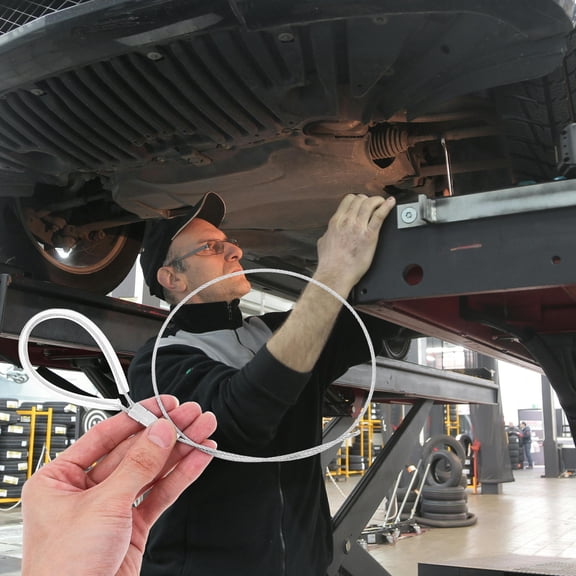 FUEENIRVA Safety Cord Replacement Cable Stainless Steel for Automotive Lifts Professional Mechanics 1 Set