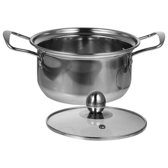 FUEENIRVA Small Stainless Steel Stockpot with Handle Multi Functional Cooking Pot