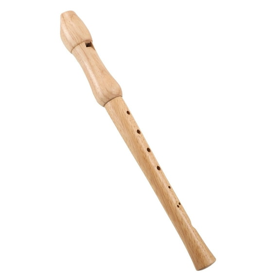 FUEENIRVA 1Set Vertical Flute for Beginners and Professional Players in Beige 11.8x1.2x1.2in