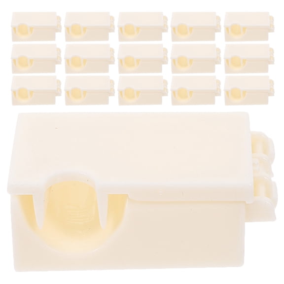 FUEENIRVA 20Pcs Plastic Shrimp Remover Ergonomic Tool Beige Seafood Opening Kitchen Gadget For Family Gatherings