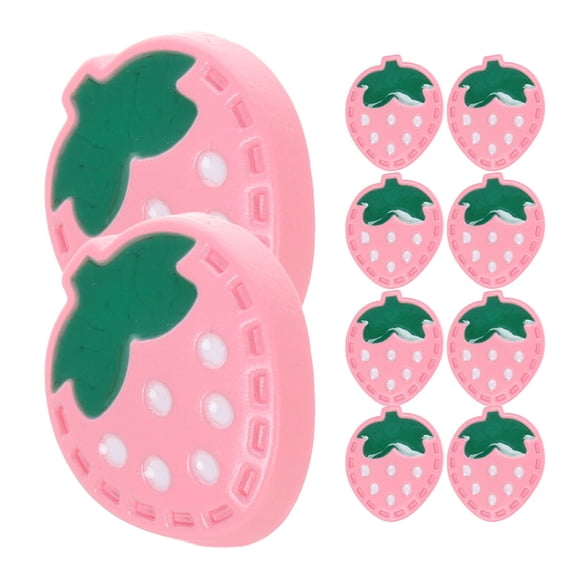 FUEENIRVA 20Pcs Multi-Colored Plastic Resin Suit Buttons for Kids Clothes, Strawberry Design, Durable and Easy to Sew