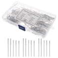 thumbnail image 1 of FUEENIRVA 250pcs Aluminum Round Hollow Rivets Permanent Fasteners Easy to Install Hardware for Projects, 1 of 8