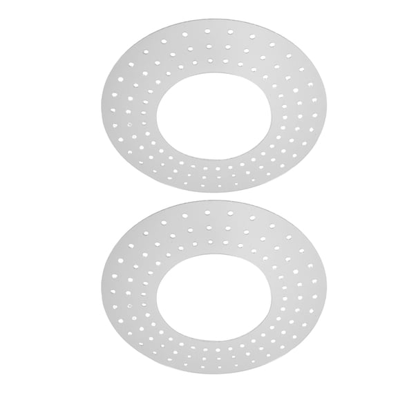 FUEENIRVA 2-Pack Round Acrylic Wreath Forms, Circle Wreath Frame with Pre-Drilled Holes for Floral Wreaths, Outdoor Decor