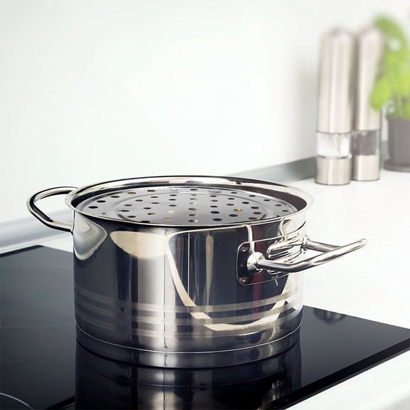 FUEENIRVA 2-Pack Stainless Steel Round Steamer Rack with Stable Tripod Base for Multi-Purpose Kitchen Cooking and Steaming