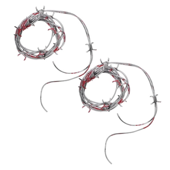 FUEENIRVA 2Pcs Western Party Decorations Fake Barbed Wire for Themed Events