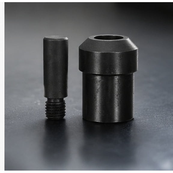 FUEENIRVA 2Pcs Manual and Machine Press Tool Set Black for Efficient 11Mm Rivet Installation