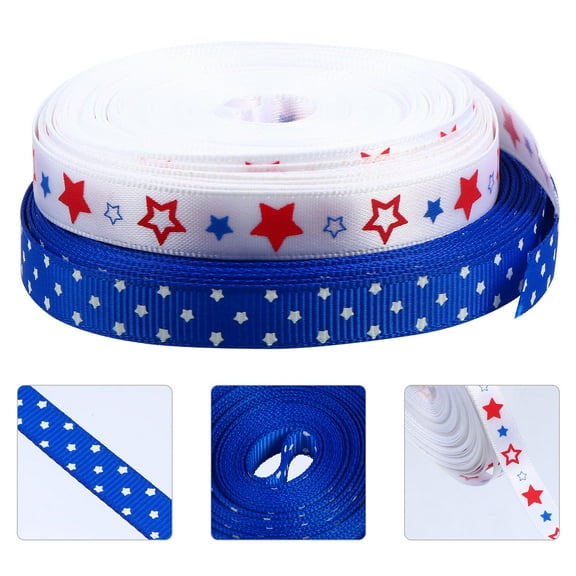 FUEENIRVA Elegant Red Dacron Ribbon Multipurpose for Hair Accessories, Party Decorations, Wrapping and Craft Projects