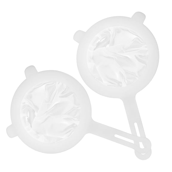 FUEENIRVA 2Pcs Strainer for Rice White PP Fine Mesh Cooking Kitchen Supplies