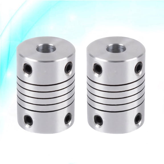 FUEENIRVA 2Pcs Motor Shaft Coupler Cylindrical for Stepper Motor Encoder Assembly Work