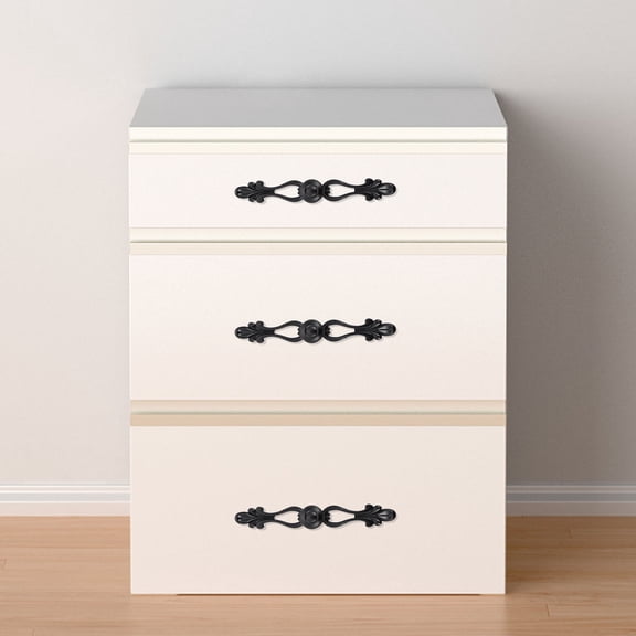 FUEENIRVA 2Pcs Rounded Rectangular Knobs Zinc Alloy Dresser Drawer Pulls Home Decoration