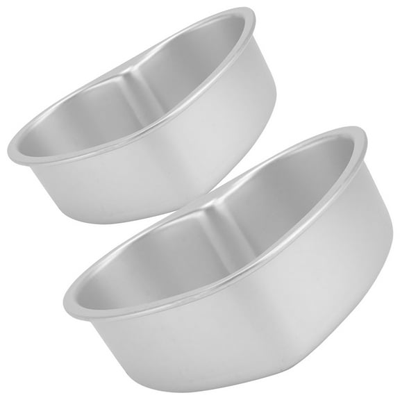 FUEENIRVA Nonstick 2pcs Heart Shape Baking Pans Oven Safe Aluminum Mold for Professional Use