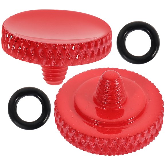 FUEENIRVA Durable Red Soft Shutter Release Button Aluminum Alloy Camera 2Pcs