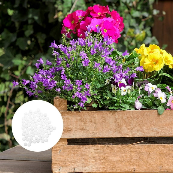 FUEENIRVA 2Pcs Unpainted Ceramics with White Ceramsite for Flower Pot Surface Decoration