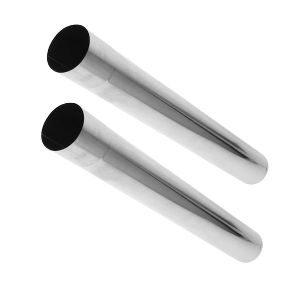 FUEENIRVA Pipe Inch 2pcs Stainless Chimney Extension Stove Wood Steel Tube 2.36