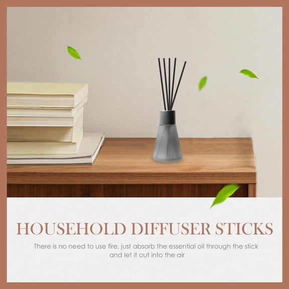 FUEENIRVA Rattan Reed Diffuser Sticks Coffee Bamboo for Efficient Home Scenting 30Pcs