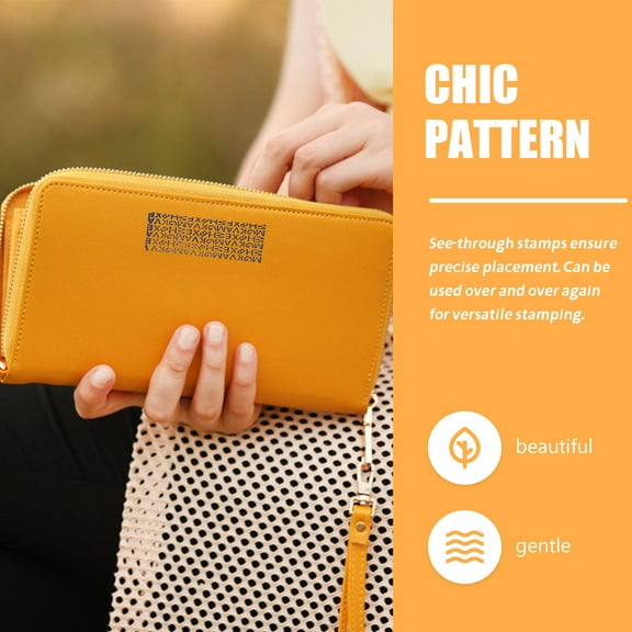 FUEENIRVA 3Pcs Compact Plastic Roller Stamp for Privacy Protection Office Use 1.4x1.2x0.9in