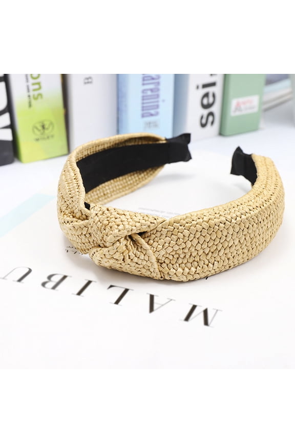 3Pcs Khaki Hairdresser Cross Hair Band Comfortable Pressing Hair Hoop for Woman