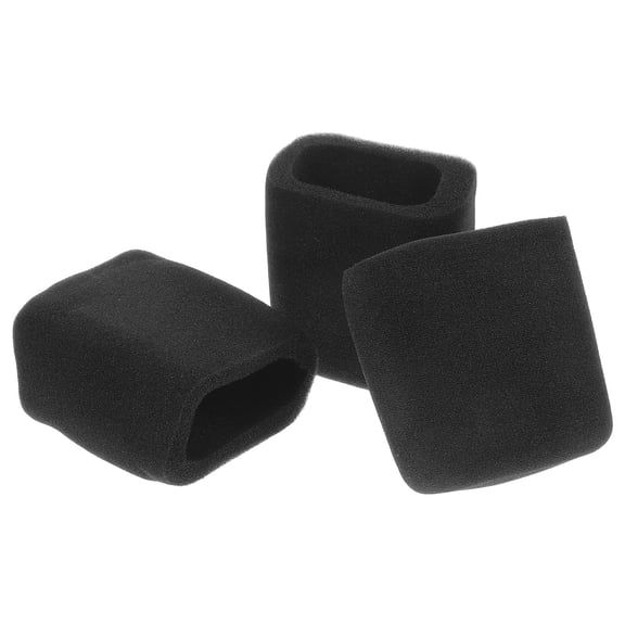 FUEENIRVA Microphone Windscreen Cover Black Sponge Noise Reduction for Home Use 3Pcs