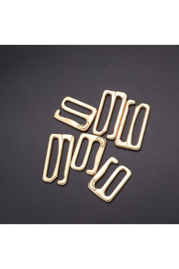 40Pcs Bra Buckle Fasteners For Bras Golden Simple Shape Adjustable Fastening For Women Underwear Component