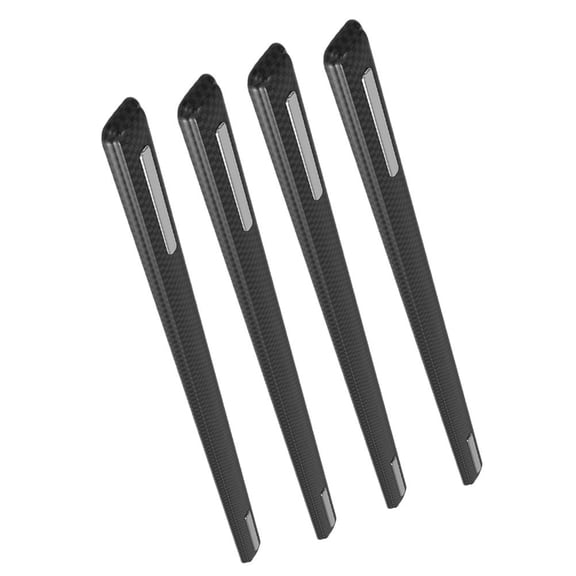 FUEENIRVA 4Pcs Car Door Bumper Sticker Black PVC Anti-scratch for