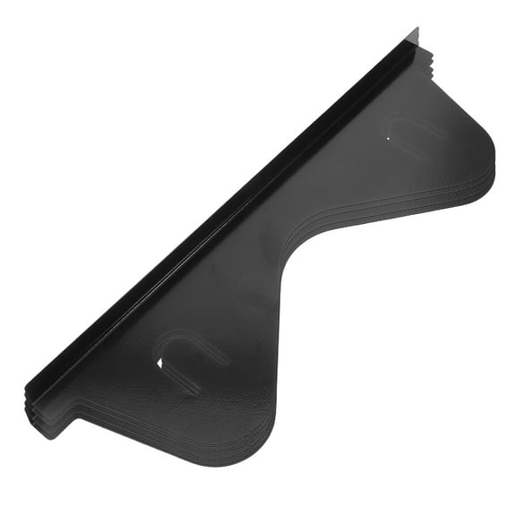 FUEENIRVA 4Pcs Stove Edge Gap Cover Stove Strips Black Stainless Steel for Gas Stove Easy Maintenance