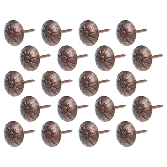 FUEENIRVA 500Pcs Light Brown Iron Upholstery Nails for Furniture Decorative Crafts and Sofas