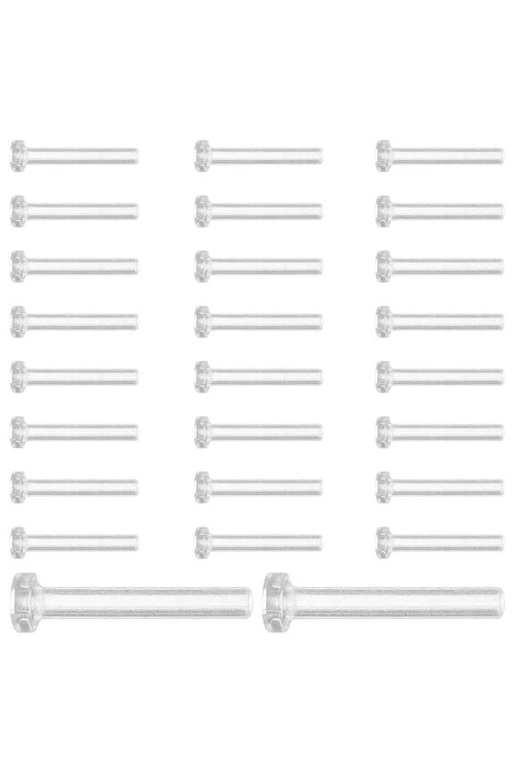 50Pcs Earring Back Replacements Clear Plastic Flexible Durable Stud Pin Protectors