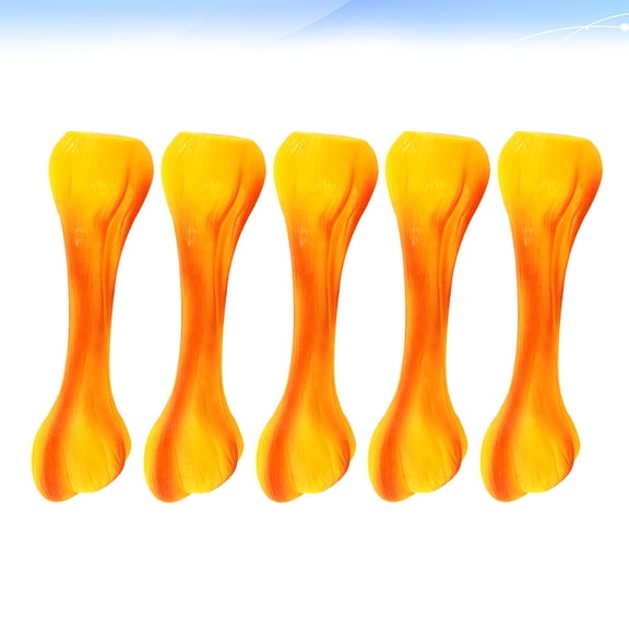 FUEENIRVA 5Pcs Squeaky Bone Toy Rubber Chewing Stress Relief for Puppy Toys Home