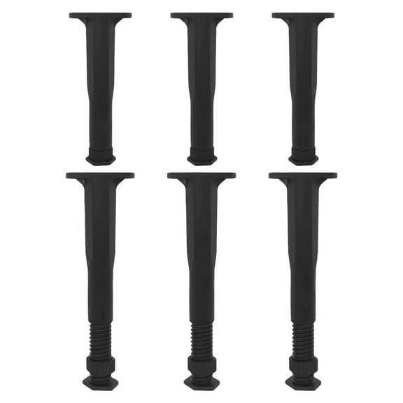FUEENIRVA 6Pcs Easy Installation Bed Frame Legs Adjustable Support for Bed Frame Feet Replacements