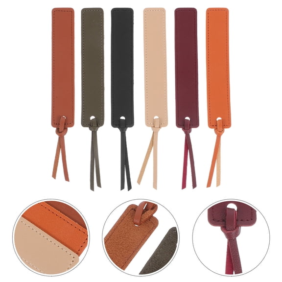 FUEENIRVA 6-Pack Multi-Page Stitched Bookmarks for Reading, Organizing, and Marking Books and Documents