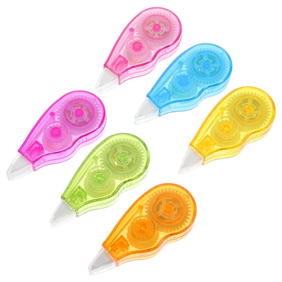 FUEENIRVA 6pcs Correction Tape Assorted Color Mistake Correction Writing Tapes