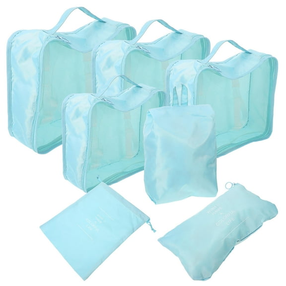 FUEENIRVA luggage packing cubes Travel Packing Cubes Gray 7pcs