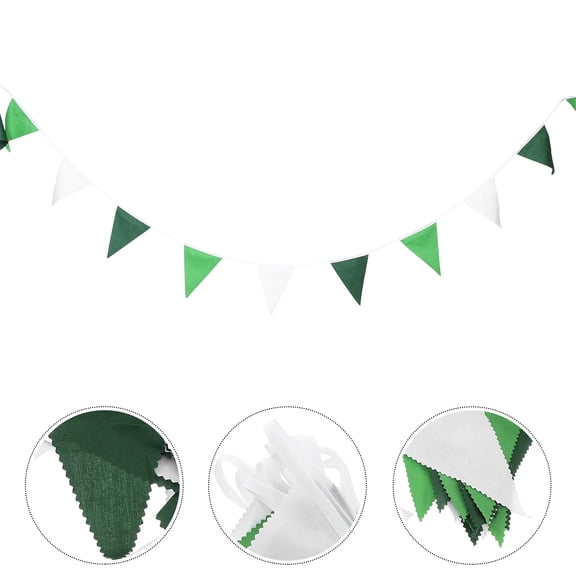 FUEENIRVA Multicolor Triangle Pennant Banner Flag for Party Wedding Birthday Decoration