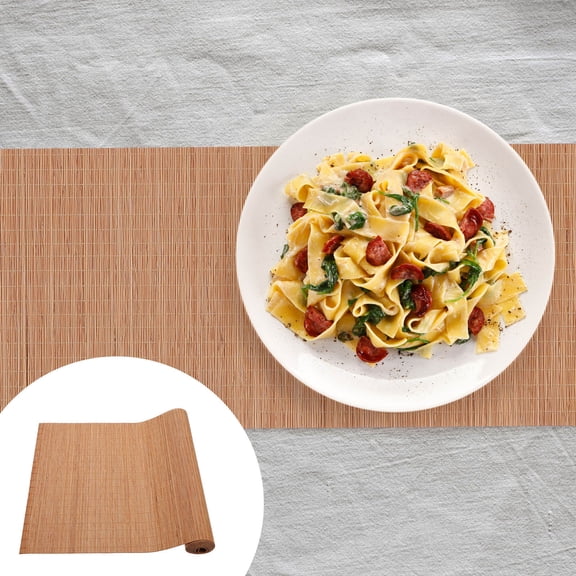 FUEENIRVA Bamboo Table Runner for Tea House Multi Color Rectangular Shape 78.7X7.9In 1Pc