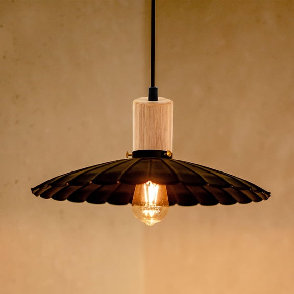 FUEENIRVA Ivory Wooden Light Bulb Socket, Modern Look, Safe, Practical, Decorative