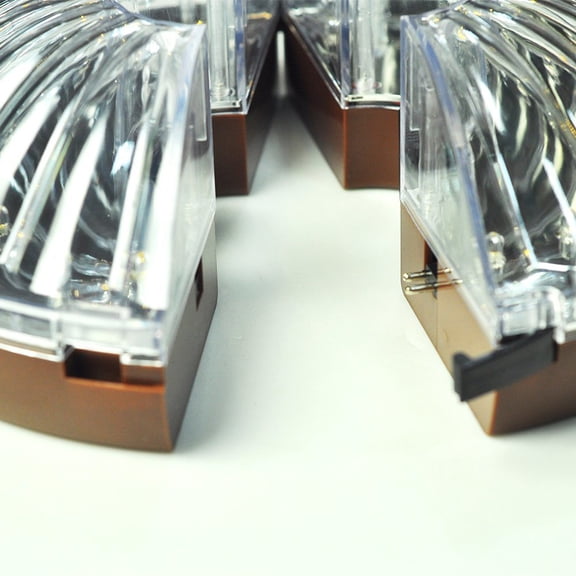 FUEENIRVA Canopy Tent Light 1Pcs Transparent and Warm White for Barbecue and Outdoor Activities 7.9 x 7.9 x 3.3in