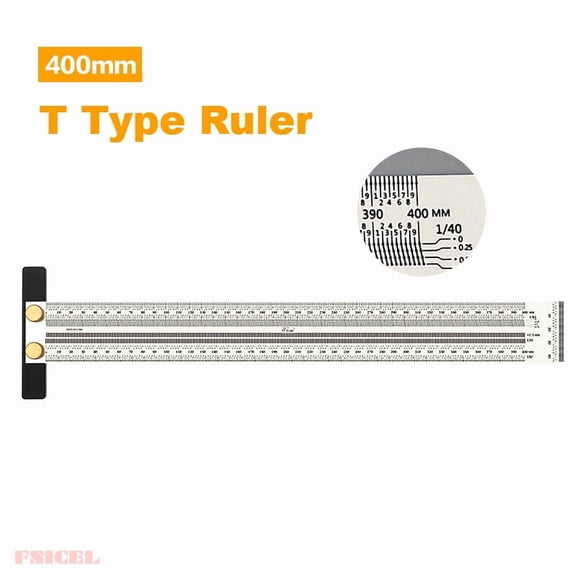FUEENIRVA Multi Angle Right Angle Rule Stainless Steel Woodworking Ruler for Precision Marking