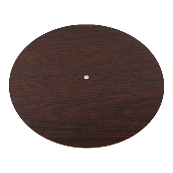 FUEENIRVA Clock Dial Face Replacement Universal Style Round Wood Dial Plate Khaki Mdf for Living Room Decor
