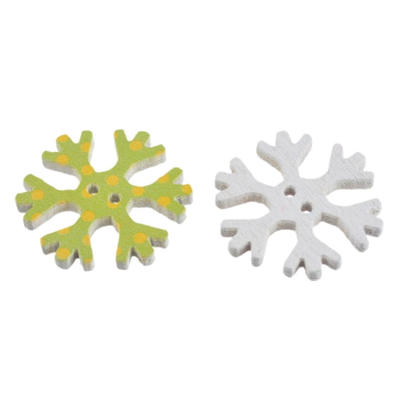 FUEENIRVA 50Pcs Flower Sewing Buttons Made of Wood Material Comfortable Surface for Knitting Projects