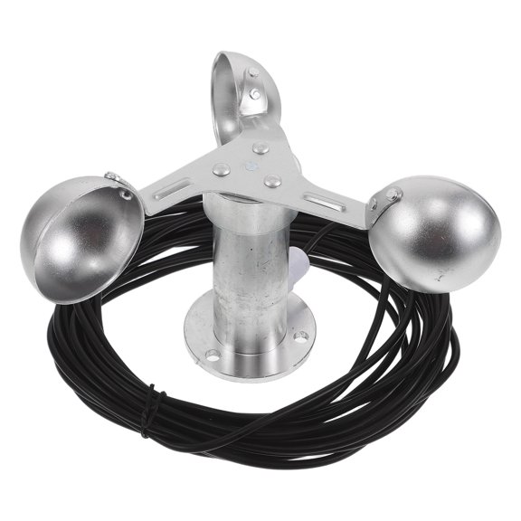 FUEENIRVA Digital Plated Silver Wind Speed Indicator with Easy Installation for Home and Outdoor Applications