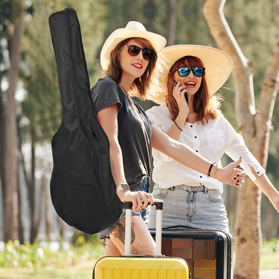 FUEENIRVA Guitar Bag With Strap Durable Side Zipper Design Front Pocket For For Musicians The