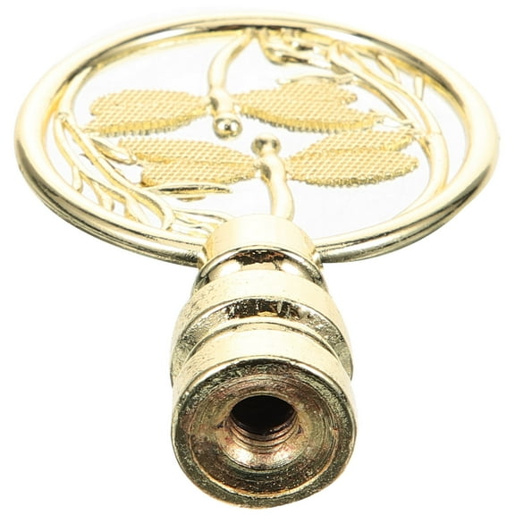 FUEENIRVA Lamp Finials for Lamps 1Pack Golden for Home Decoration 5.3x1.3in