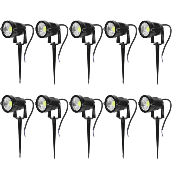 FUEENIRVA Landscape Light 10Pcs Abs Material for Environmental Protection in Yards and Parks with 60 Degrees Beam Angle