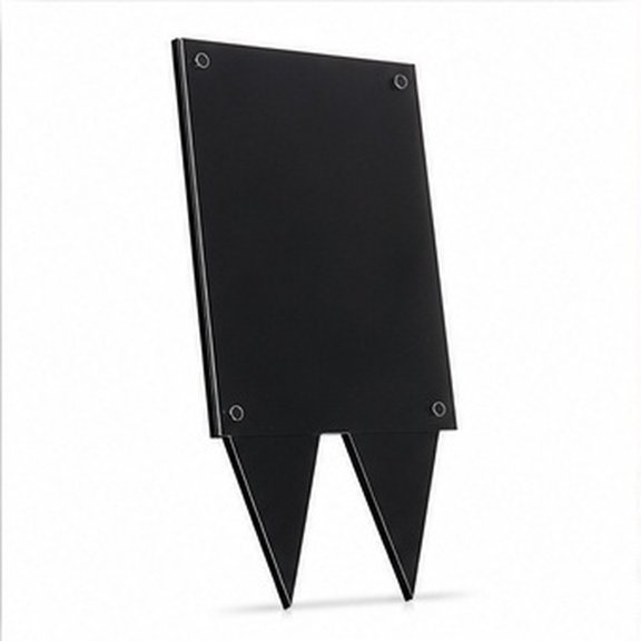FUEENIRVA Uv Resistant Black Acrylic Memorial Photo Frame for Outdoor Graves